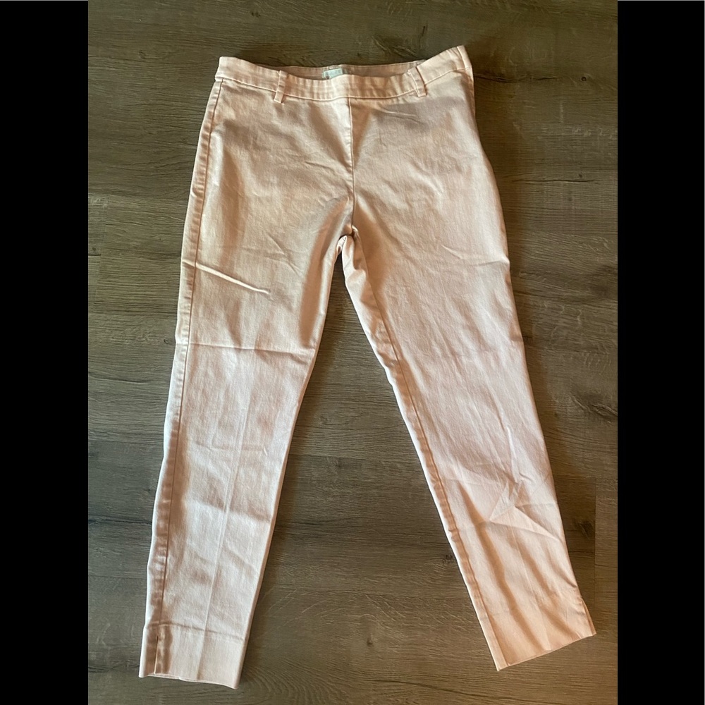 H&M side zip light pink pants- sz 12